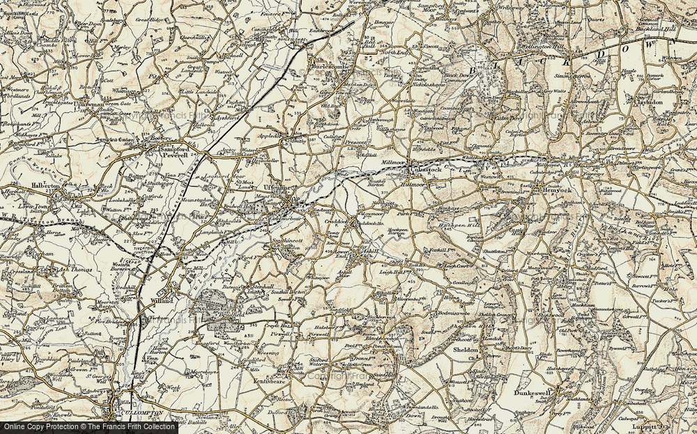 Old Map of Craddock, 1898-1900 in 1898-1900
