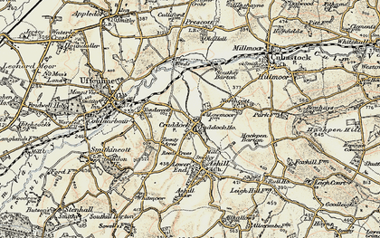 Old map of Craddock in 1898-1900