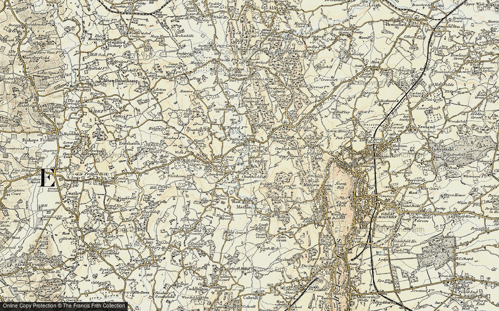 Old Map of Cradley, 1899-1901 in 1899-1901