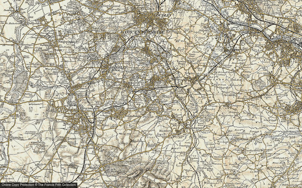 Old Map of Cradley Heath, 1901-1902 in 1901-1902