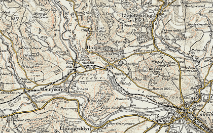 Old map of Penoyre in 1900-1901