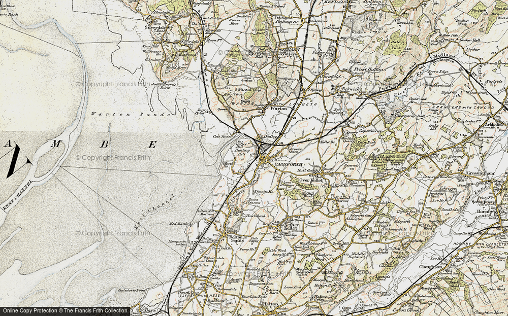 Old Map of Crag Bank, 1903-1904 in 1903-1904