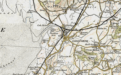 Old map of Crag Bank in 1903-1904