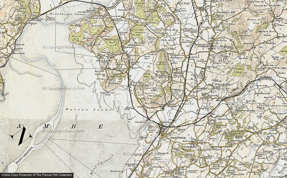Old Map of Crag Foot, 1903-1904 in 1903-1904