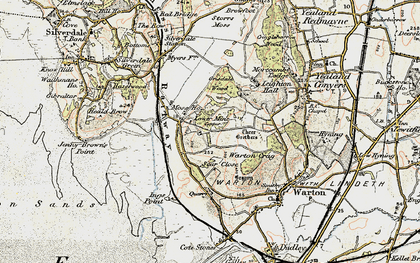 Old map of Crag Foot in 1903-1904