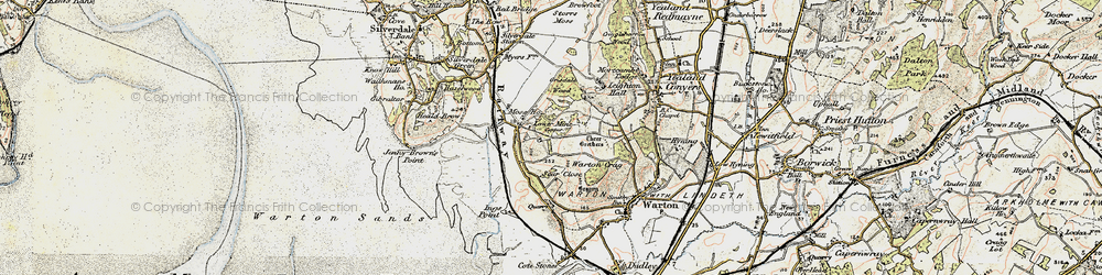 Old map of Crag Foot in 1903-1904