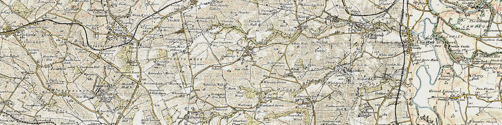 Old map of Craghead in 1901-1904