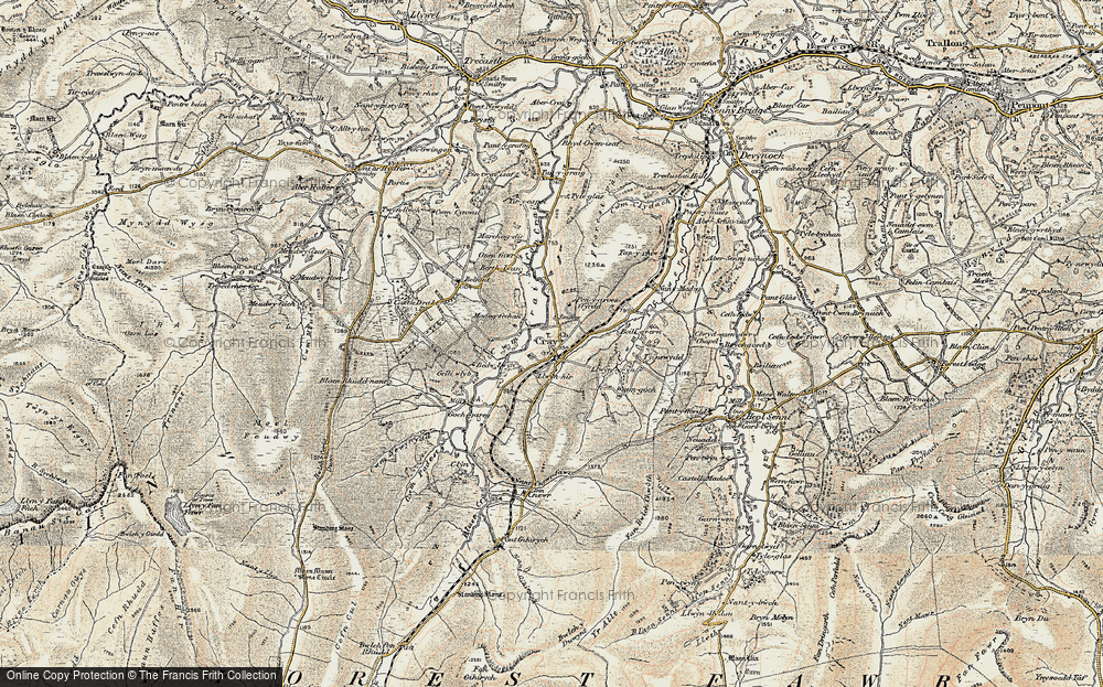Old Map of Crai, 1900-1901 in 1900-1901