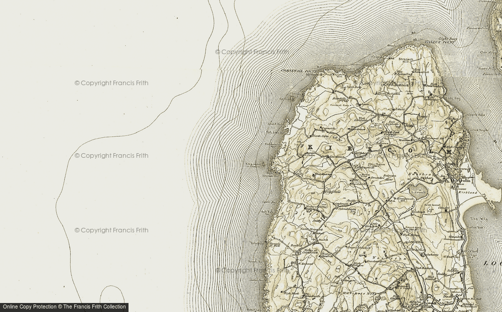 Old Map of Craig Laggan, 1905 in 1905
