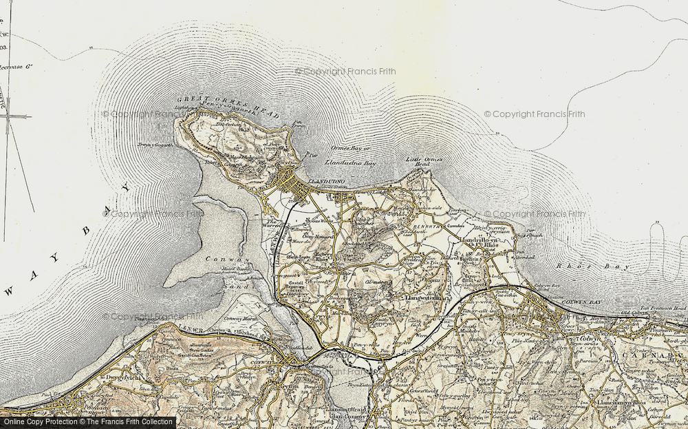 Old Map of Craig-y-don, 1902-1903 in 1902-1903