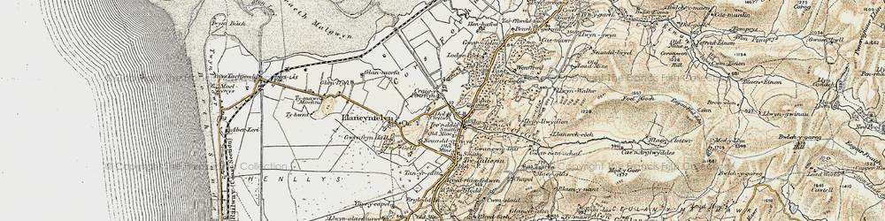 Old map of Craig-y-penrhyn in 1902-1903