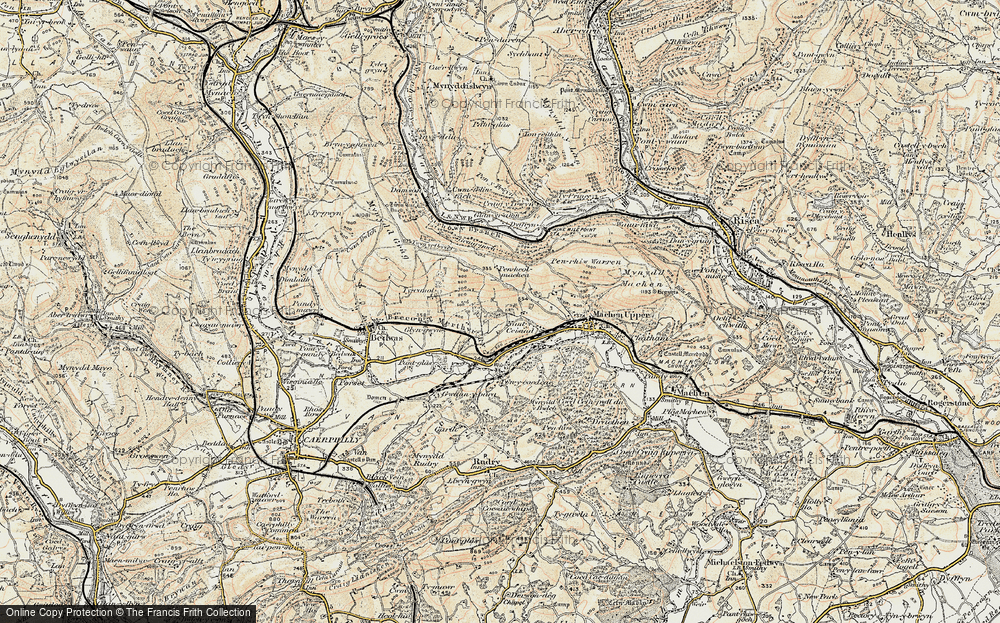 Old Map of Craig-y-Rhacca, 1899-1900 in 1899-1900