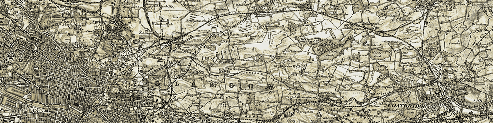 Old map of Craigend in 1904-1905