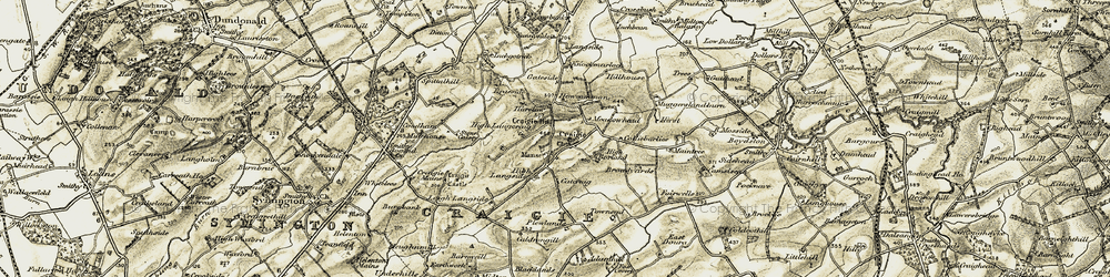 Old map of Adamhill in 1905-1906