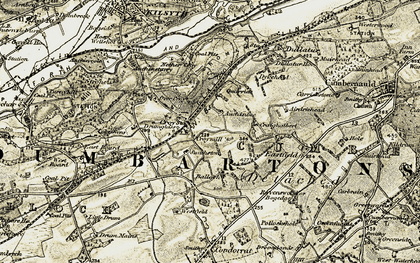 Old map of Craigmarloch in 1904-1907