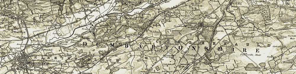 Old map of Craigmarloch in 1904-1907