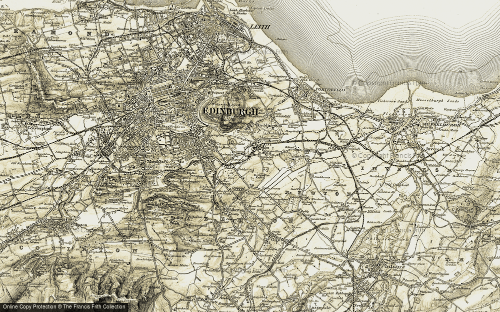 Old Map of Craigmillar, 1903-1904 in 1903-1904