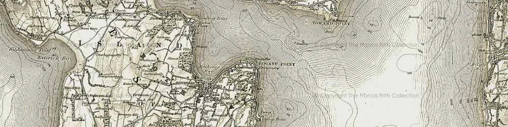 Old map of Bogany Point in 1906