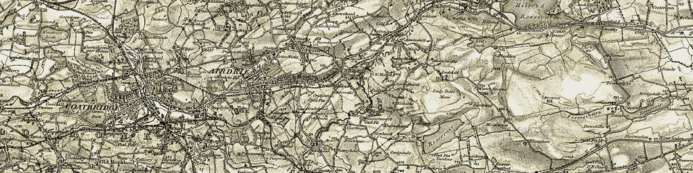 Old map of Craigneuk in 1904-1905