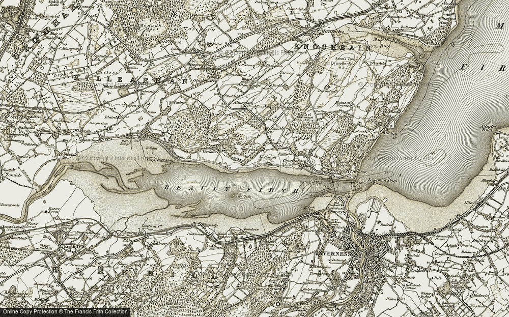 Old Map of Craigrory, 1911-1912 in 1911-1912