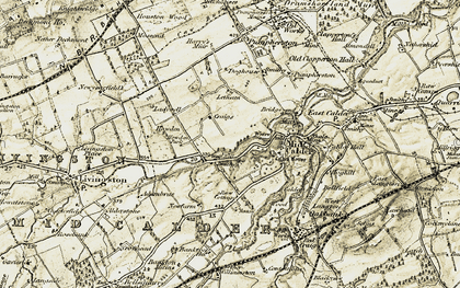 Old map of Craigshill in 1904