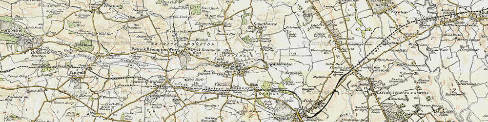 Old map of Crakehall in 1904