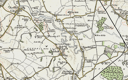 Old map of Leckby Grange in 1903-1904