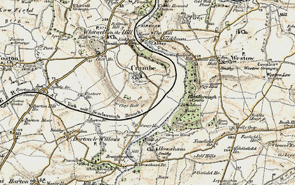 Old map of Crambe in 1903-1904