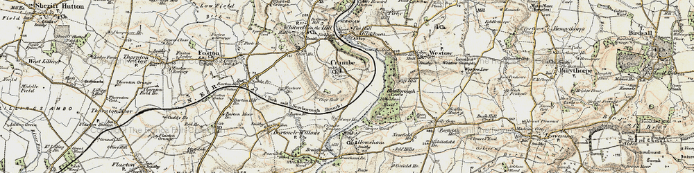 Old map of Crambe in 1903-1904