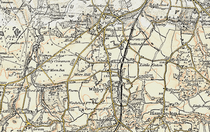 Old map of Witley Common in 1897-1909