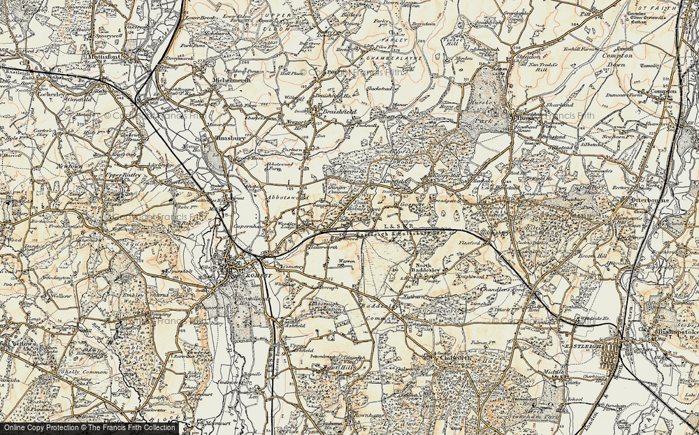Old Map of Crampmoor, 1897-1909 in 1897-1909