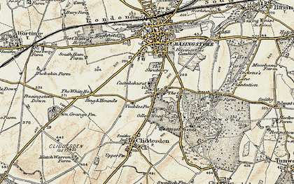 Old map of Cranbourne in 1897-1900