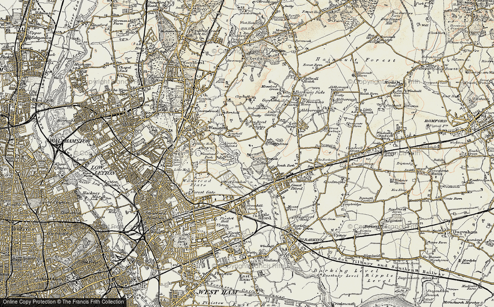 Old Map of Cranbrook, 1897-1898 in 1897-1898