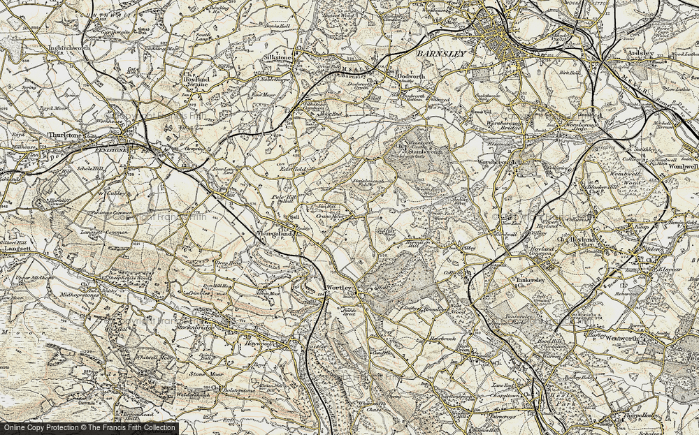 Old Map of Crane Moor, 1903 in 1903