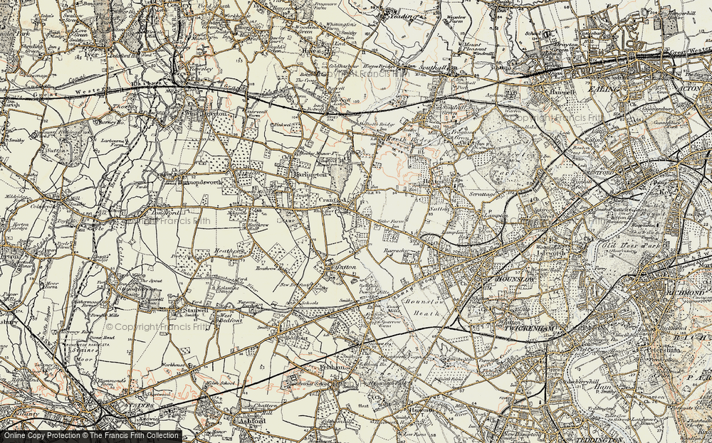 Historic Ordnance Survey Map of Cranford, 1897-1909