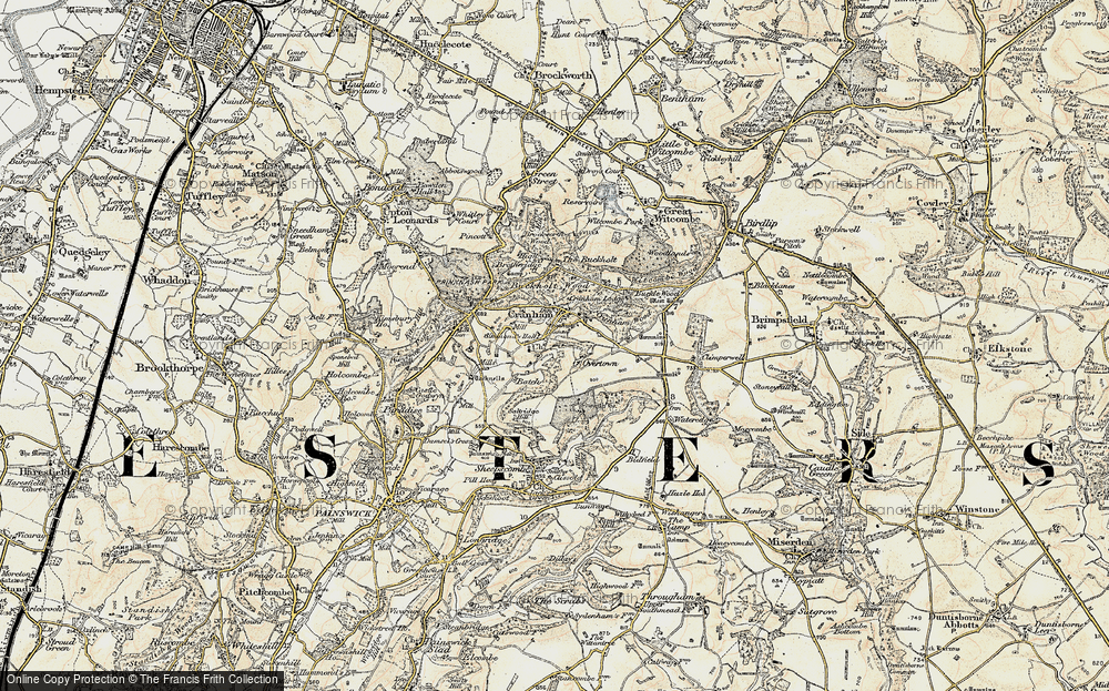 Old Map of Cranham, 1898-1899 in 1898-1899