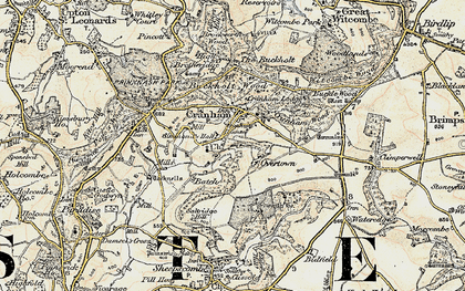 Old map of Cranham in 1898-1899