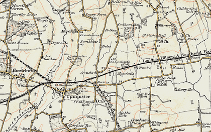 Old map of Cranham in 1898