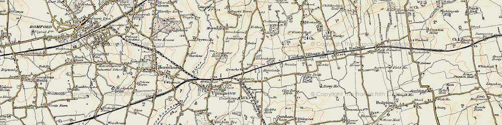 Old map of Cranham in 1898