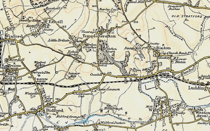 Old map of Cranhill in 1899-1901