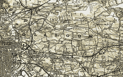 Old map of Cranhill in 1904-1905