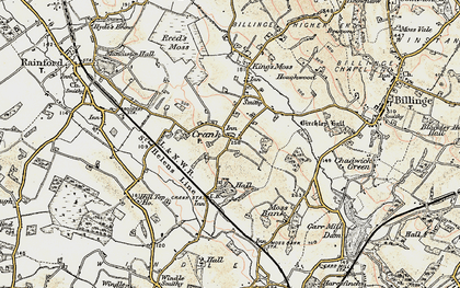 Old map of Crank in 1903