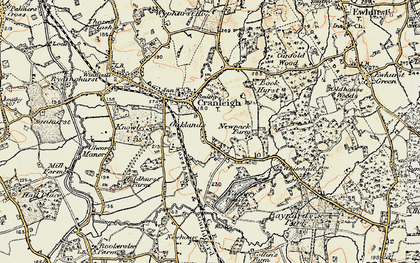 Old map of Book Hurst in 1897-1909