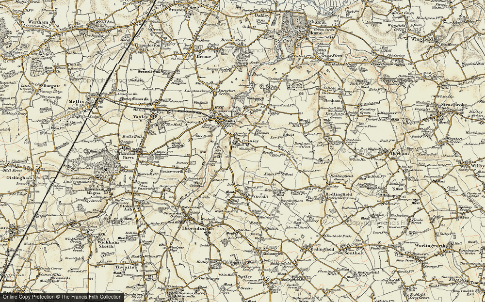 Old Map of Cranley, 1901 in 1901