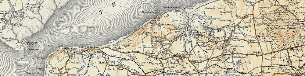 Old map of Cranmore in 1899-1909