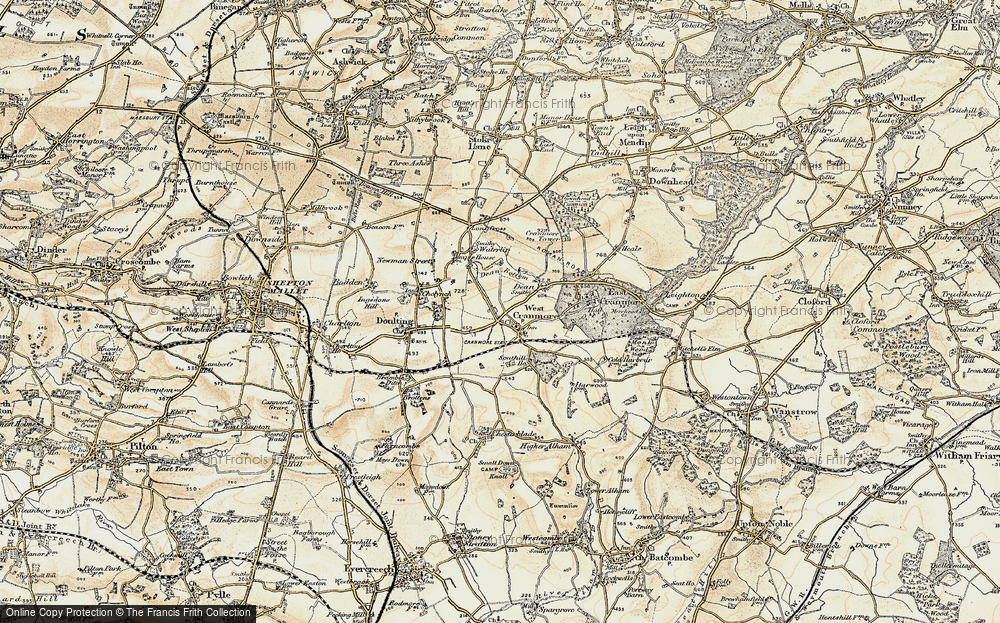 Old Map of Cranmore, 1899 in 1899