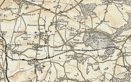 Old map of Cranmore in 1899