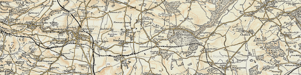 Old map of Cranmore in 1899