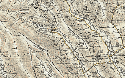 Old map of Craswall in 1900-1902