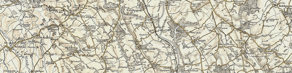 Old map of Crateford in 1902